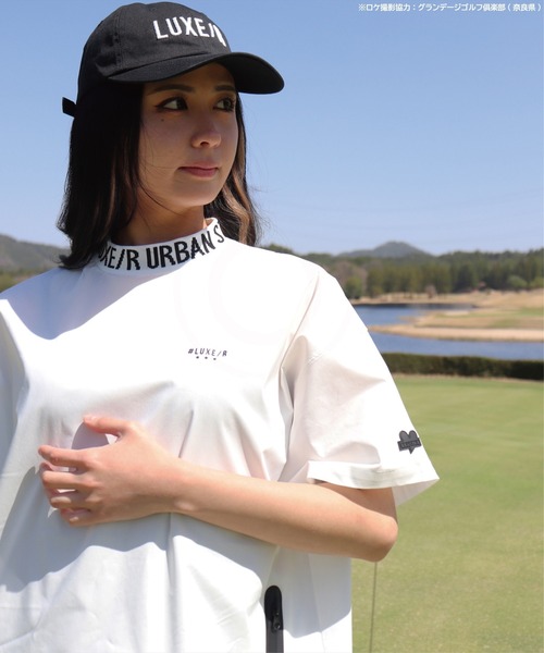 「LUXE/R GOLF」 半袖Tシャツ X-LARGE ベージュ メンズ