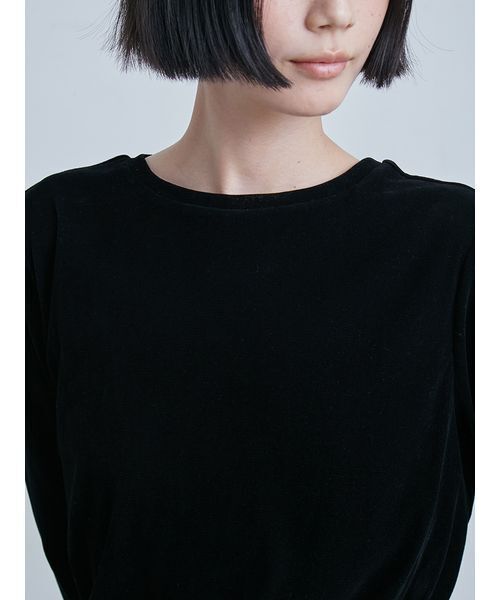 MIESROHE(ミースロエ) tシャツ フロッキーチュールねじりTシャツ MIESROHE(ミースロエ) tシャツ フロッキーチュールねじりTシャツ