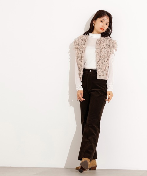ベスト ジレ ループニットベスト レディース N.Natural Beauty Basic ベスト ジレ ループニットベスト