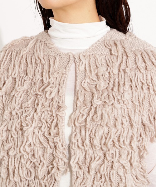 ベスト ジレ ループニットベスト レディース N.Natural Beauty Basic ベスト ジレ ループニットベスト
