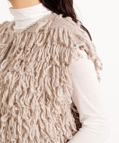 N.Natural Beauty Basic ベスト ジレ ループニットベスト
