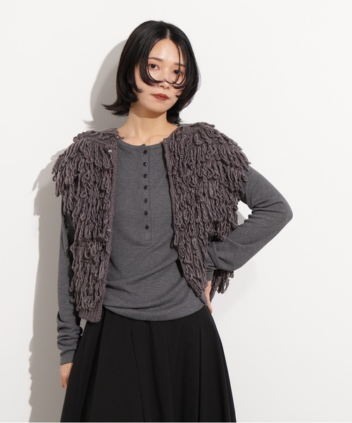 ベスト ジレ ループニットベスト レディース N.Natural Beauty Basic ベスト ジレ ループニットベスト