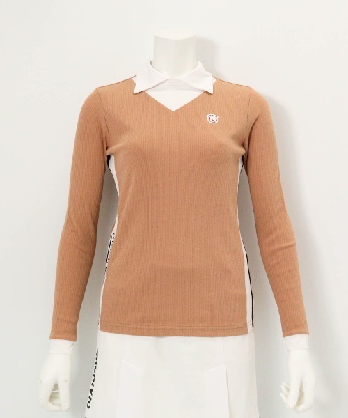archivio（アルチビオ） tシャツ 「LADIES」配色リブプルオーバー