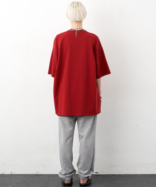 「AIVER」 7分袖Tシャツ LARGE オフホワイト メンズ