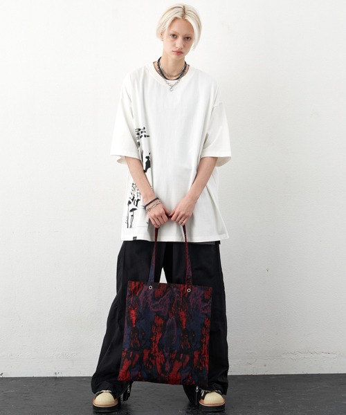 「AIVER」 7分袖Tシャツ LARGE オフホワイト メンズ
