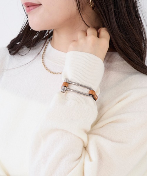 CXC（シーエックスシー） ブレスレット 「CXC」レザーシルバー