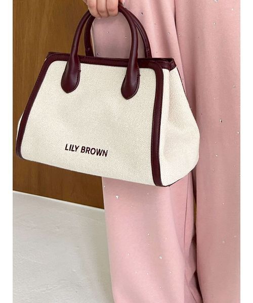 LILY BROWN トートバッグ ロゴ刺繍バリエーショントートバッグ