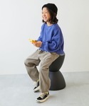 パンツ よくばりストレッチ ツイル ルーズタッ...の詳細画像3