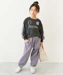 パンツ よくばりストレッチ ツイル ルーズタッ...の詳細画像5