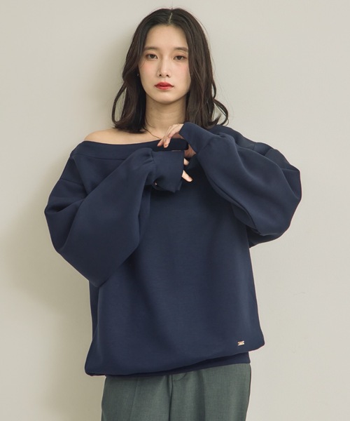 NEUNA（ヌナ） トレーナー スウェット ワンショルカットスウェット 