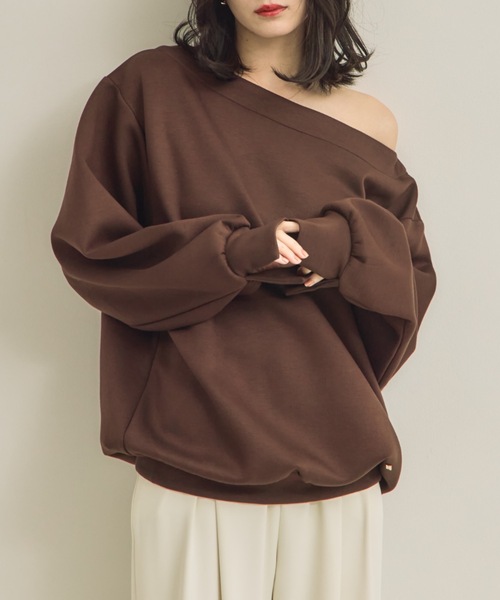 NEUNA（ヌナ） トレーナー スウェット ワンショルカットスウェット 
