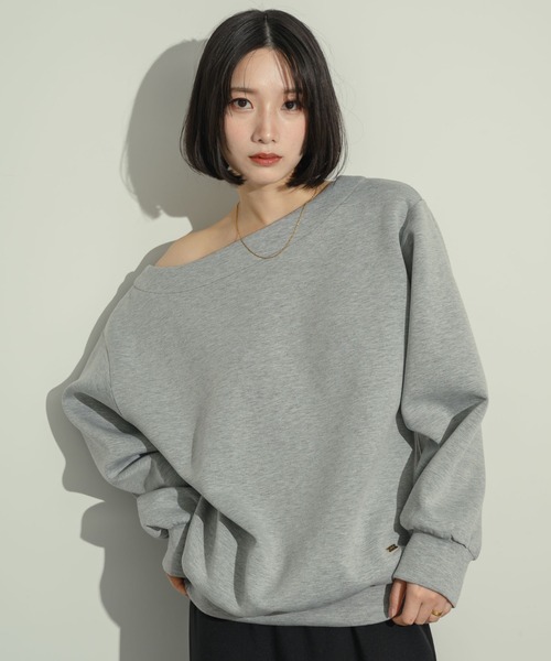 NEUNA（ヌナ） トレーナー スウェット ワンショルカットスウェット 
