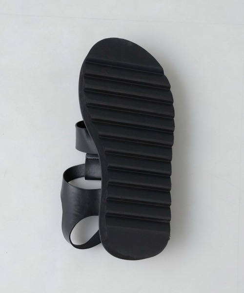 「NANO universe」 サンダル S ブラック メンズ_画像6