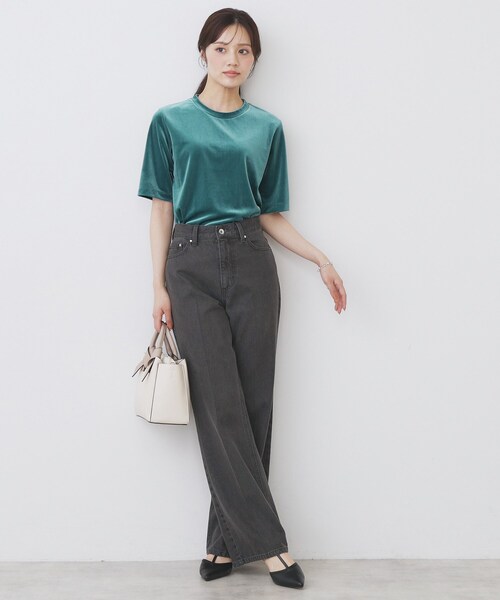 index（インデックス） tシャツ 半袖 「andGIRL掲載」ベロアボクシーT