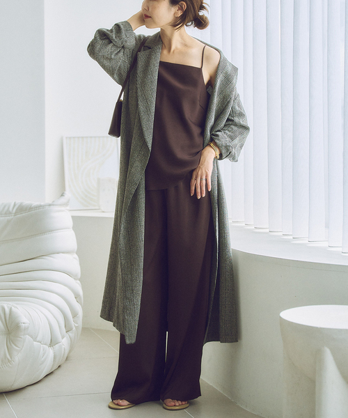 plage（プラージュ） コート アウター check gown コート レディース