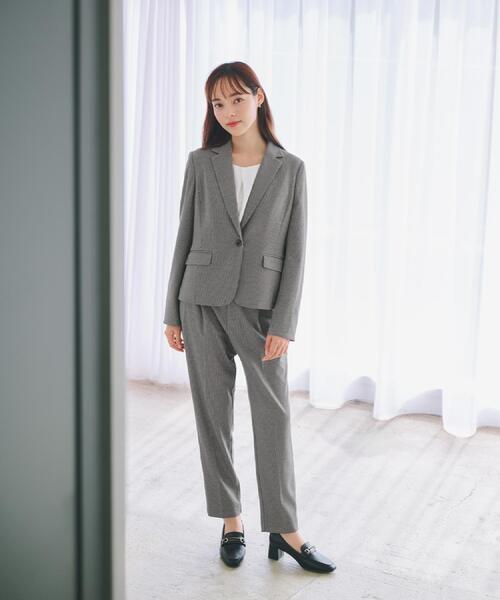 index（インデックス） パンツ 「丈が選べる」ストレッチテーパード