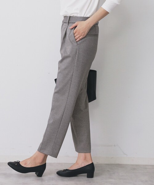 index（インデックス） パンツ 「丈が選べる」ストレッチテーパード