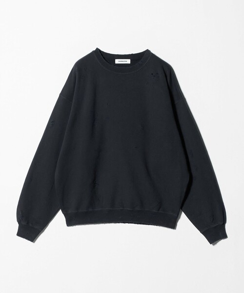 モンキータイム（monkey time）/フレンチテリー ディストレスト クルーネック monkey time BEAUTY＆YOUTH UNITED ARROWS トレーナー スウェット