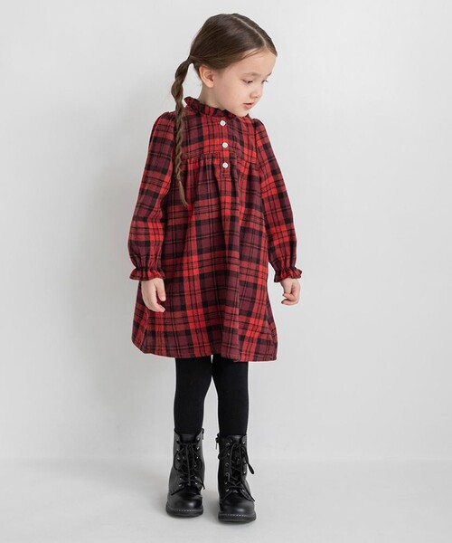 branshes（ブランシェス） ワンピース チェック柄ワンピース キッズ