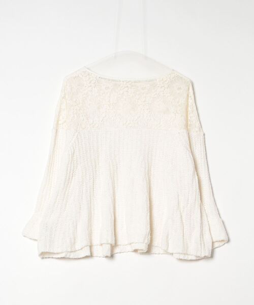 「SNIDEL」 長袖ニット FREE ホワイト レディース_画像2