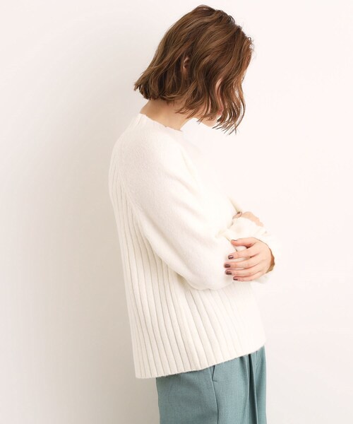アイレネ‼️ミラノリブグローブニット‼️ grove（グローブ） ニット セーター 「洗える」バックリブ切替ニット