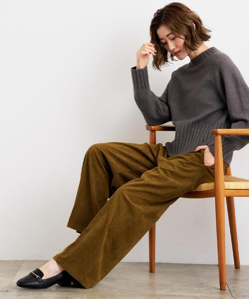 アイレネ‼️ミラノリブグローブニット‼️ grove（グローブ） ニット セーター 「洗える」バックリブ切替ニット