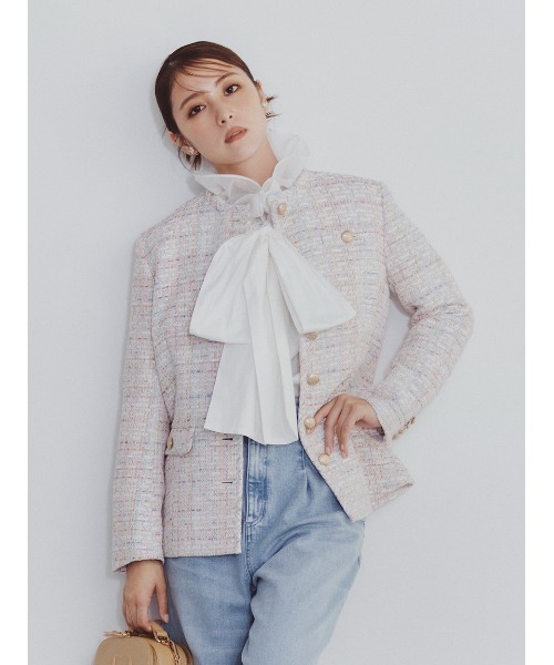 CELFORD（セルフォード） ツイードジャケット 38 ブラック レディース