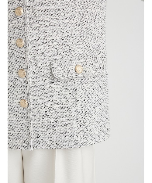 CELFORD（セルフォード） ツイードジャケット 38 ブラック レディース