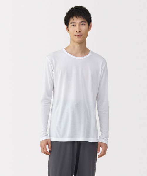無印良品（MUJI） インナーシャツ 肌着 紳士 脇に縫い目のない