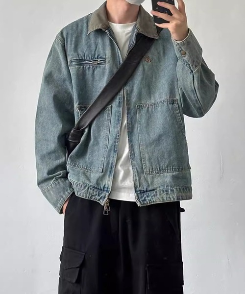 VIBGYOR デニムジャケット gジャン デニムBIG Gジャン(BL) メンズ