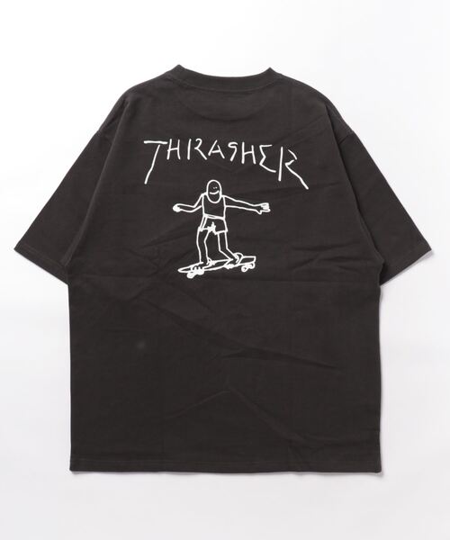 「THRASHER」 半袖Tシャツ LARGE オフホワイト メンズ_画像2