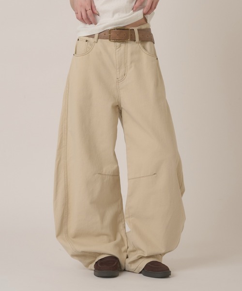 hazyl ジーンズ デニム デニムパンツ stitch curve pants / ステッチ hazyl ジーンズ デニム デニムパンツ stitch curve pants / ステッチ