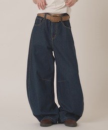hazyl ジーンズ デニム デニムパンツ stitch curve pants / ステッチ