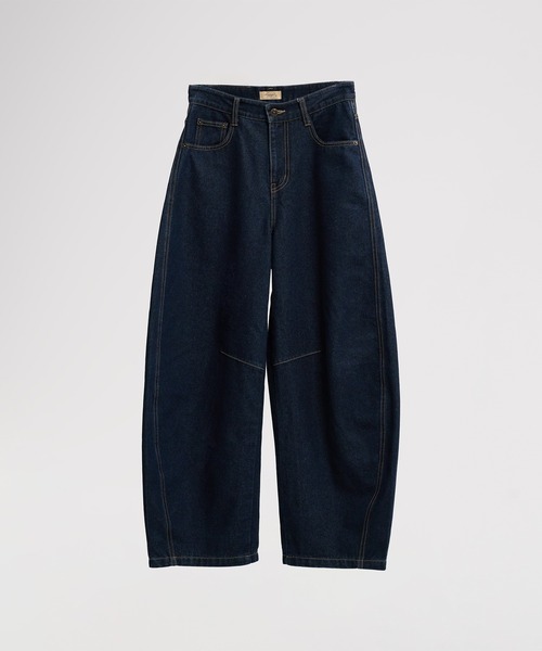 hazyl ジーンズ デニム デニムパンツ stitch curve pants / ステッチ
