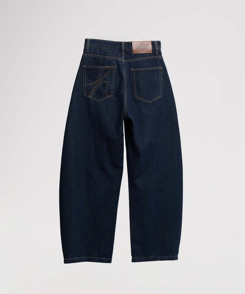 hazyl ジーンズ デニム デニムパンツ stitch curve pants / ステッチ
