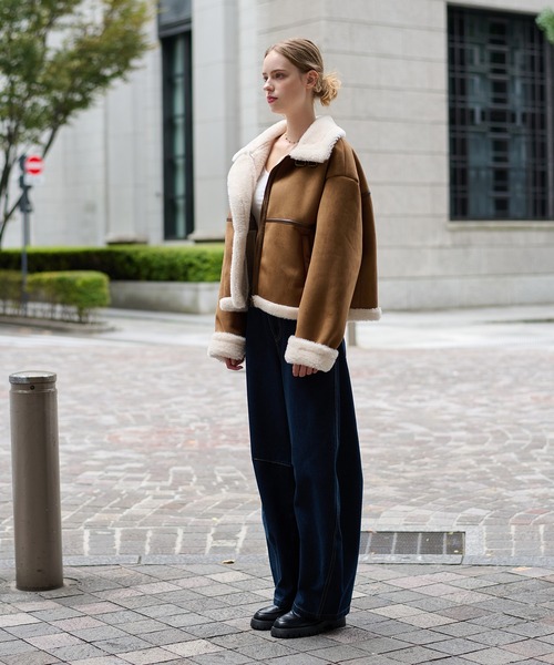 hazyl ジーンズ デニム デニムパンツ stitch curve pants / ステッチ