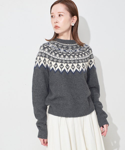 SLOBE IENA（スローブイエナ） ニット セーター フェアアイルニット