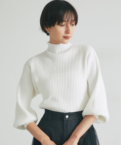 &. NOSTALGIA（ノスタルジア） ニット セーター ボリュームスリーブ