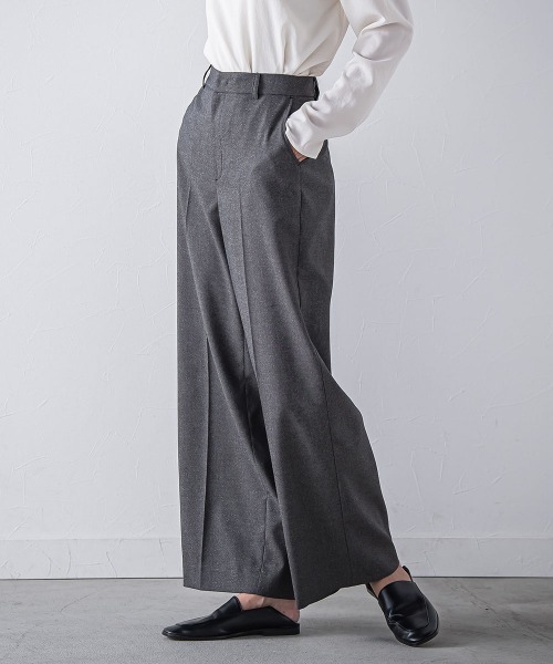 la.f（ラ・エフ） パンツ キラメキストレッチワイドパンツ「洗濯機