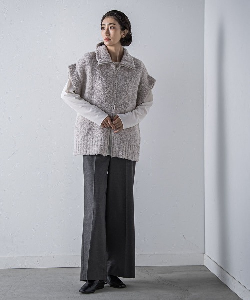 la.f（ラ・エフ） パンツ キラメキストレッチワイドパンツ「洗濯機