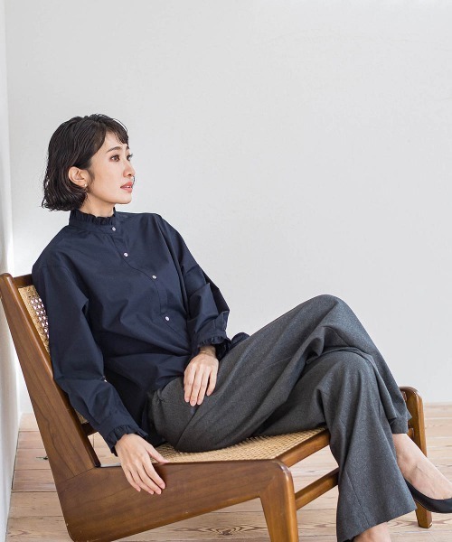 la.f（ラ・エフ） パンツ キラメキストレッチワイドパンツ「洗濯機