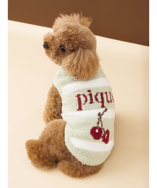 gelato pique（ジェラートピケ） 犬 服 「CAT＆DOG」ベビモコチェリー