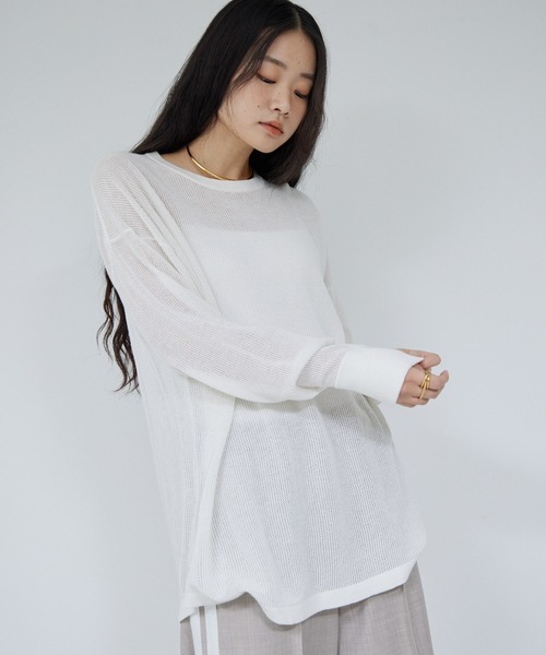 GALLARDAGALANTE（ガリャルダガランテ） 長袖ニット FREE ネイビー