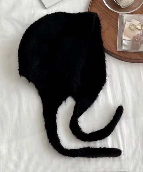 ニット帽 ニットキャップ 「 ammy. / エイミードット 」 モヘアタッチ