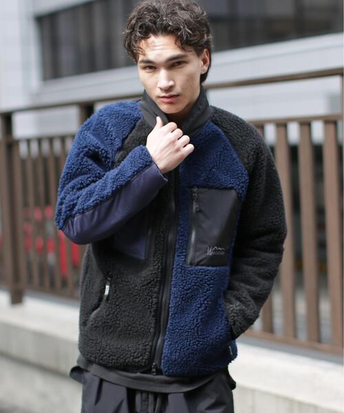 MANASTASH×POLARTEC リバーシブル フリース ナイロンジャケット MANASTASH（マナスタッシュ） ブルゾン アウター MT. GORILLA JACKET
