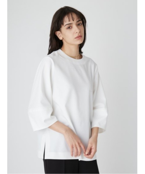 「Mila Owen」 7分袖ブラウス 0 ピンクベージュ レディース_画像3