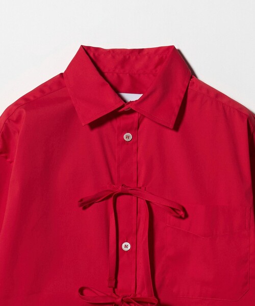 MA/RE ブラウス シャツ 「MA/RE」ARIZONA リボン シャツ レッド