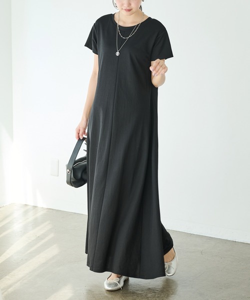 「LAVEANGE」 Tシャツワンピース M ブラック レディース_画像9