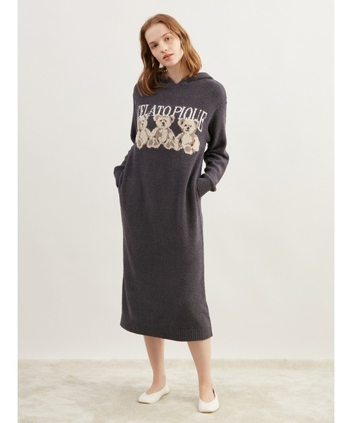 gelato pique（ジェラートピケ） 長袖ワンピース FREE ベージュ