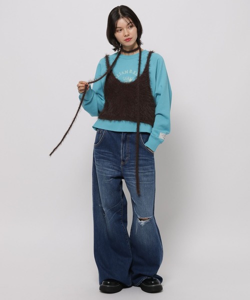 niko and…（ニコアンド） キャミソール 「WILLIAM B.ELIOTT」フェザー